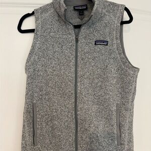 Patagonia Heathered Gray Zip Vest